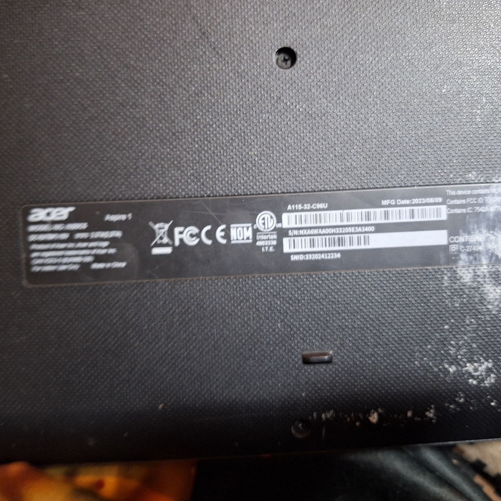 Acer laptop